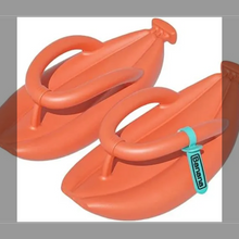 画像をギャラリービューアに読み込む, 男女兼用のバナナ スライド ビーチ防水フリップフロップ クラウド ピロー スリッパ ユニセックス厚さサンダル スライドM468