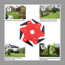 画像をギャラリービューアに読み込む, 6葉 草刈り 替え刃 草刈ブレード 草刈チップソー 高硬度 取り付け簡単 草刈り機部品 芝刈り機 交換部品 芝生 トリマーパーツ アクセサリーZ118