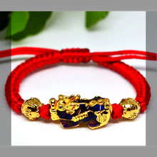 画像をギャラリービューアに読み込む, チャームブレスレット 風水 ラッキー 貔貅 色の変化のブレスレット レイキのブレスレット チャクラ 瞑想 手編みの赤い糸のブレスレット 悪霊を追い払う 繁栄をもたらすM465