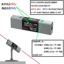 画像をギャラリービューアに読み込む, レーザー水準器 レーザー墨出し器 デジタル 充電式 自動反転表示機能 赤ラインレーザー ミニ型 操作簡単 説明書付き