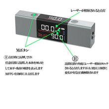 画像をギャラリービューアに読み込む, レーザー水準器 レーザー墨出し器 デジタル 充電式 自動反転表示機能 赤ラインレーザー ミニ型 操作簡単 説明書付き