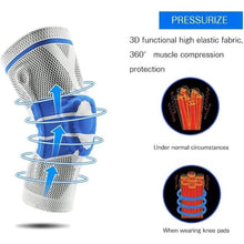 画像をギャラリービューアに読み込む, 膝パッド シリコンパッド入り バスケットボール膝パッド パッドサポートフィットネスギアプロテクターバレーボールテニス 安全保護 P004