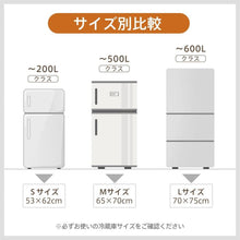 画像をギャラリービューアに読み込む, 冷蔵庫マット 厚み2mm PVC 53X62cm 〜200Lクラス 床保護マット キズ防止 凹み防止 無色透明 床暖房対応 冷蔵庫下敷き S M L Z088