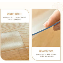 画像をギャラリービューアに読み込む, 冷蔵庫マット 厚み2mm PVC 53X62cm 〜200Lクラス 床保護マット キズ防止 凹み防止 無色透明 床暖房対応 冷蔵庫下敷き S M L Z088