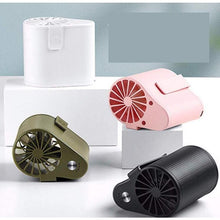 画像をギャラリービューアに読み込む, 携帯扇風機 腰掛け扇風機 ミニ扇風機 ベルトファン 腰掛けファン USB充電式 風量3段階調節 作業服用ファン 手持ち扇風機 ウエストに装着可能 D017