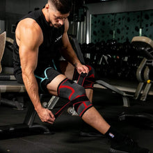 画像をギャラリービューアに読み込む, 膝サポーター スポーツサポーター ひざ用サポーター 加圧式 膝保護 膝固定 両ヒザ用 左右兼用 通気性 伸縮性 男女 左右兼用 ランニング バスケ P003