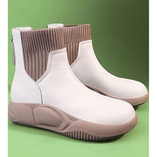 画像をギャラリービューアに読み込む, レディース 厚底ショートブーツ ショートブーツ 靴 レディース 厚底 サイドゴア 快適 歩きやすい 柔らかい 身長アップスニーカー S023