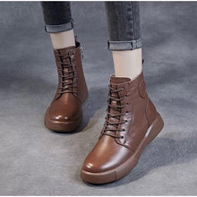 画像をギャラリービューアに読み込む, ショートブーツ ブーツレディース ハイカット アンクルブーツ フラット ブーティー レディース 黒 ガールズ S039