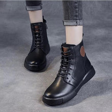 画像をギャラリービューアに読み込む, ショートブーツ ブーツレディース ハイカット アンクルブーツ フラット ブーティー レディース 黒 ガールズ S039