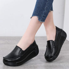 画像をギャラリービューアに読み込む, 厚底スニーカー レディース 船型底ナースシューズ ウォキングシューズ 美脚 ダイエットシューズ S042