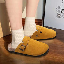 画像をギャラリービューアに読み込む, ユニセックス ボストン コルク クロッグ ソフト カウ スエード レザー ハウス スリッパ クロッグ デュープ 屋内 S062