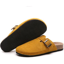 画像をギャラリービューアに読み込む, ユニセックス ボストン コルク クロッグ ソフト カウ スエード レザー ハウス スリッパ クロッグ デュープ 屋内 S062