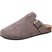 画像をギャラリービューアに読み込む, ユニセックス ボストン コルク クロッグ ソフト カウ スエード レザー ハウス スリッパ クロッグ デュープ 屋内 S062