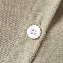 画像をギャラリービューアに読み込む, 【XL~4XL】合わせやすい通勤/OL レトロ 折襟着瘦せ無地半袖シャツ