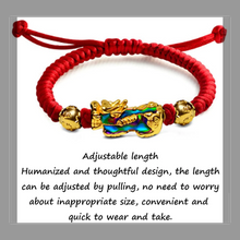 画像をギャラリービューアに読み込む, チャームブレスレット 風水 ラッキー 貔貅 色の変化のブレスレット レイキのブレスレット チャクラ 瞑想 手編みの赤い糸のブレスレット 悪霊を追い払う 繁栄をもたらすM465
