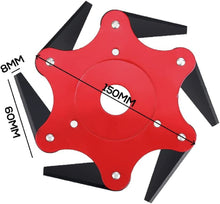 画像をギャラリービューアに読み込む, 6葉 草刈り 替え刃 草刈ブレード 草刈チップソー 高硬度 取り付け簡単 草刈り機部品 芝刈り機 交換部品 芝生 トリマーパーツ アクセサリーZ118
