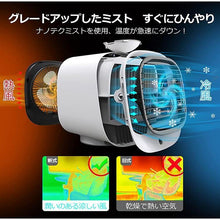 画像をギャラリービューアに読み込む, 卓上冷風扇 急速冷却 3段階風量調整 静音 省エネ 角度調節 小型ミニ冷風扇 冷風機 3in1卓上扇風機 防カビ フィルターオフィス エアコンファン D001AirCooler
