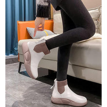 画像をギャラリービューアに読み込む, レディース 厚底ショートブーツ ショートブーツ 靴 レディース 厚底 サイドゴア 快適 歩きやすい 柔らかい 身長アップスニーカー S023
